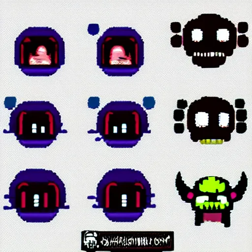 Image similar to binding of isaac monster sprite sheet