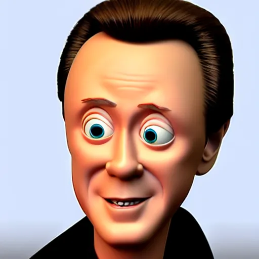 Image similar to Christopher Walken as a Pixar character