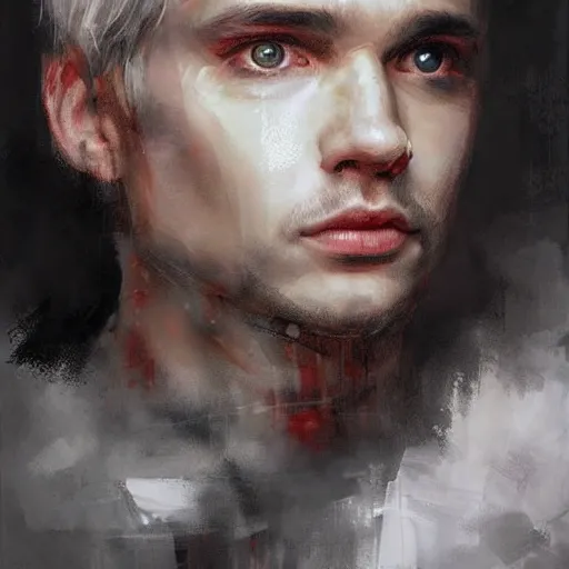 Prompt: face protrait of darnis targaryen, realistic, ultrahd, jeremy mann painting