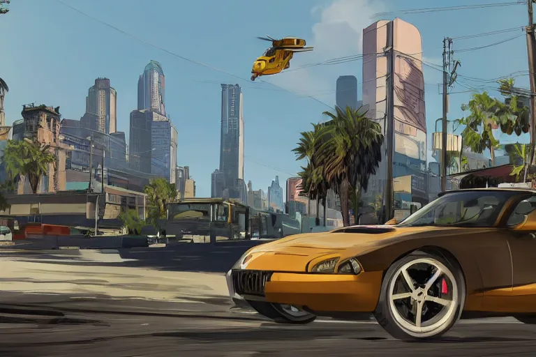 Image similar to Grand theft auto 6 concept art