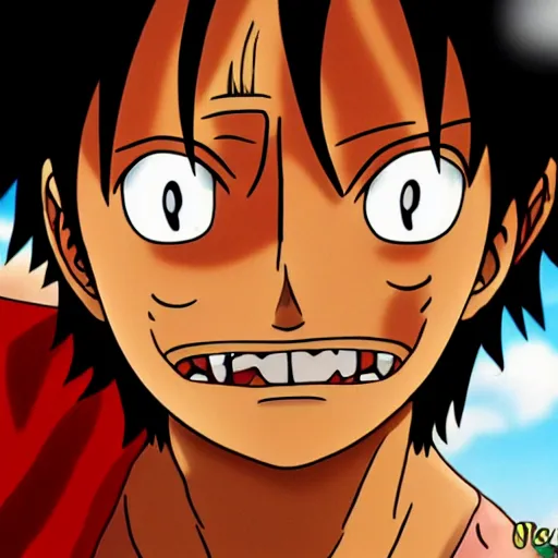 Prompt: luffy crying