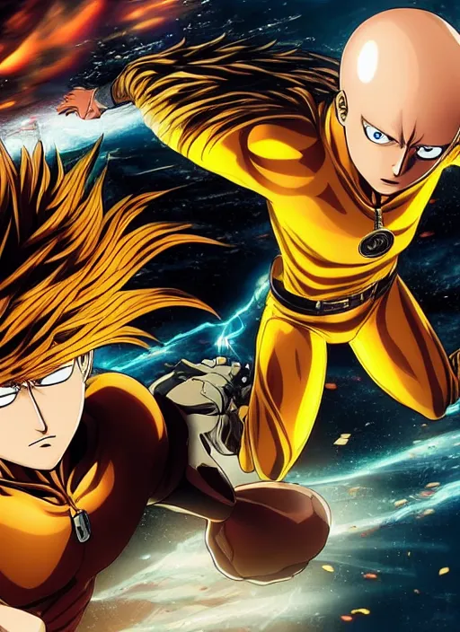 onepunchman #one #punch #cosmic #hero #garou #saitama #animeart