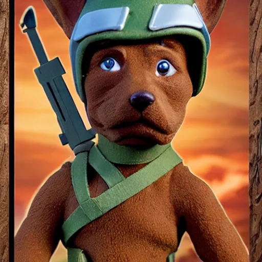 Image similar to scrappy doo hasbro g. i joe 4 k