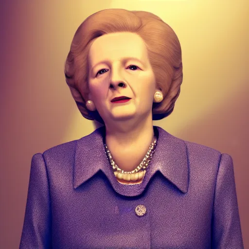 Image similar to limmy brian limond as maggie thatcher, realistic, wide shot, sunny lighting, octane render, hyper realistic, high quality, highly detailed, hd, beautiful, cinematic, 8 k, unreal engine, facial accuracy,