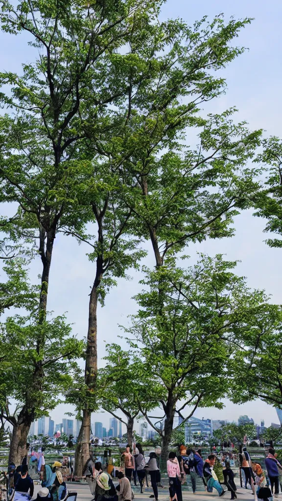 Image similar to beautiful sky tree park view with lost of trees