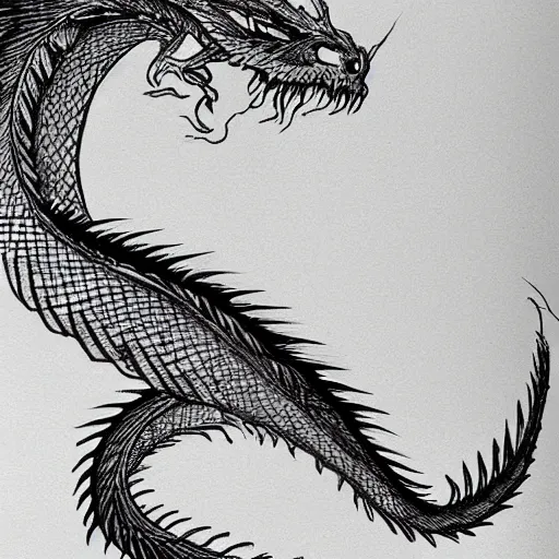 Prompt: beautiful drawing of a dragon, accurate, digital art