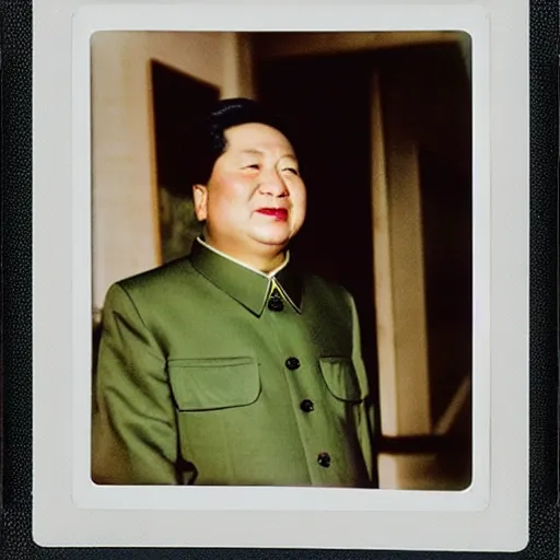 Prompt: Mao Zedong, 90s polaroid, fashion photography, by Saul Leiter, Jamel Shabazz, Nan Goldin