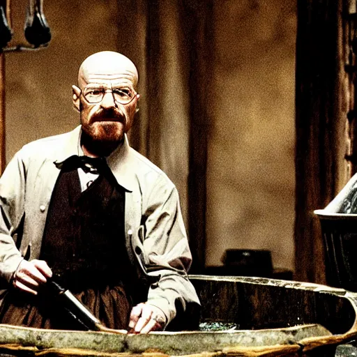 Image similar to Walter White in the witch's cauldron