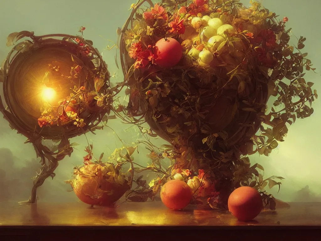 Image similar to 3d render, Sunlight Study, The orb of springtime by Jan Davidsz de Heem and ((((((((Ivan Aivazovsky)))))))) and (((Lisa Frank))), Art Nouveau, 8k, extreme detail, sharp focus, octane render