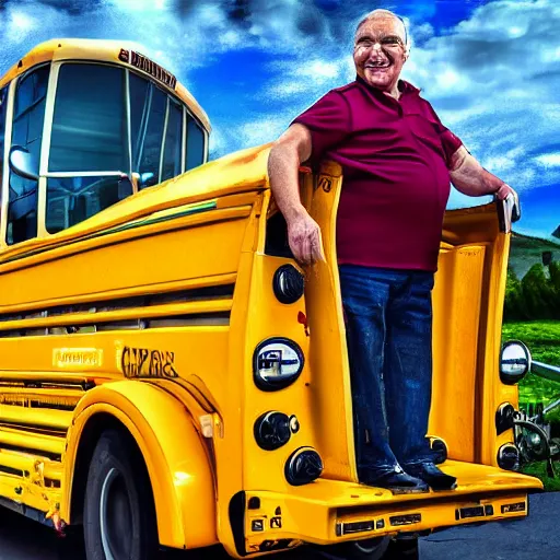 Image similar to stunning award winning hyperrealistic hdr 8 k highly detailed portrait photo of otto mann the simpsons school bus driver as a real human