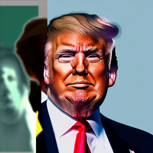 Image similar to trump with plastic surgery