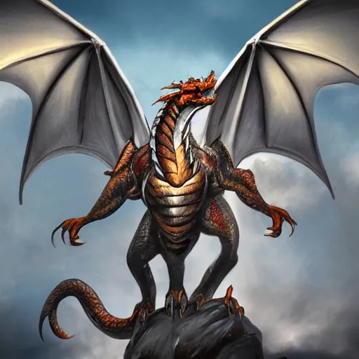 Image similar to half human half dragon