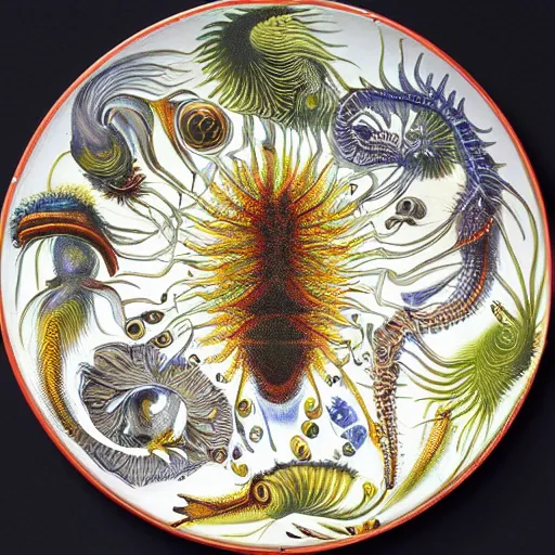 Image similar to An Alien plate From Art Forms in Nature by Ernst Haeckel