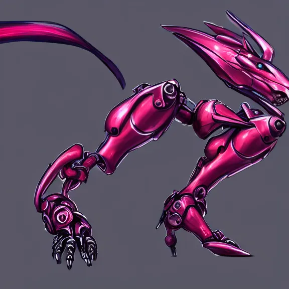 Image similar to very close up foot pov shot, detailed paw shot, feet art, hyperdetailed elegant beautiful stunning hot anthropomorphic mecha female dragon, laying down showing detailed mecha dragon feet at camera, furry paw pov art, anthro paw pov art, sharp silver armor fuchsia skin, sleek legs, warframe fanart, furaffinity, deviantart, ekasportal