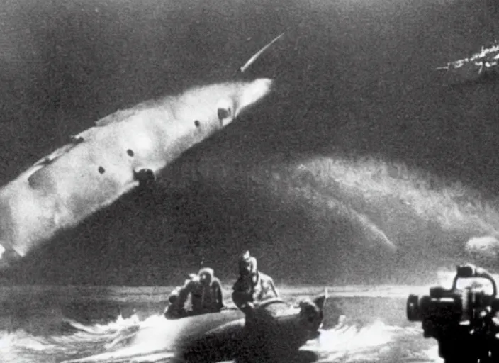 Image similar to scene from the 1 9 4 0 submarine spy thriller film the hunt for red october