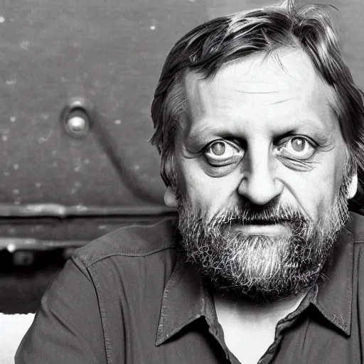 Prompt: Slavoj Žižek as a GTA charaacter