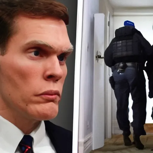 Image similar to Jerma FBI raid on Trump