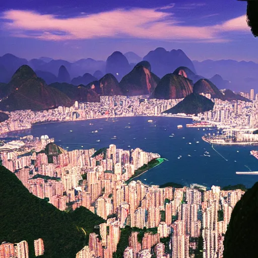 Image similar to rio de janeiro by wong kar wai, hyper - realistic, 8 k