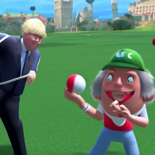 Image similar to Boris Johnson In Wii sports resort