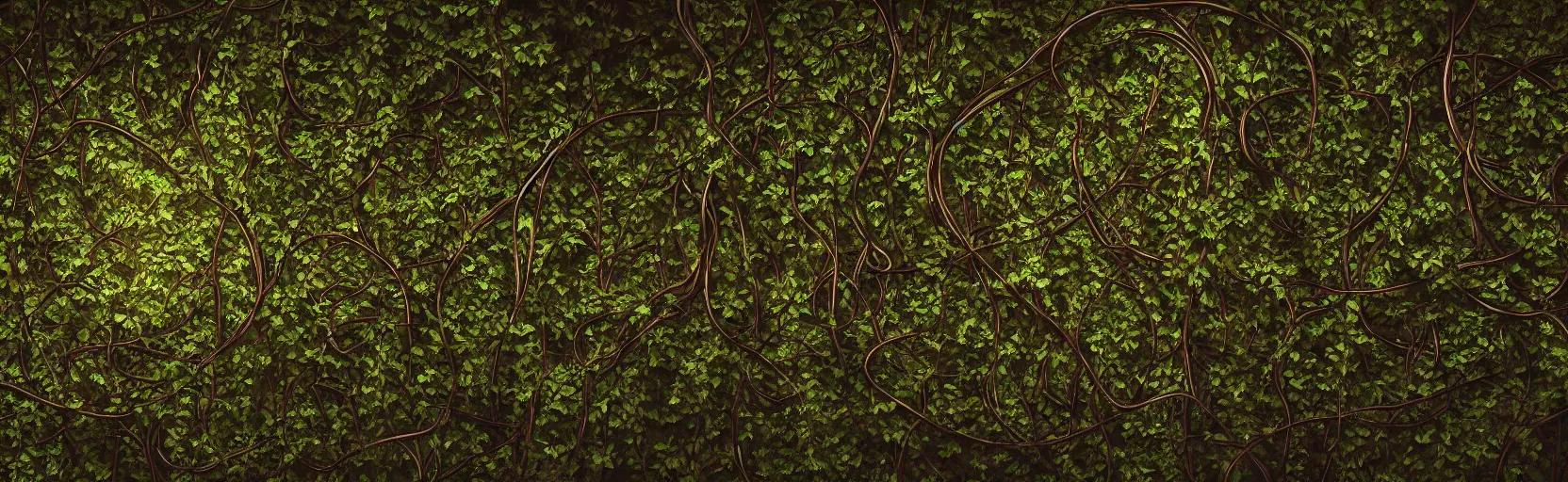 Image similar to tangled vines wallpaper, ultra realistic, intricate, epic lighting, futuristic, 8 k resolution