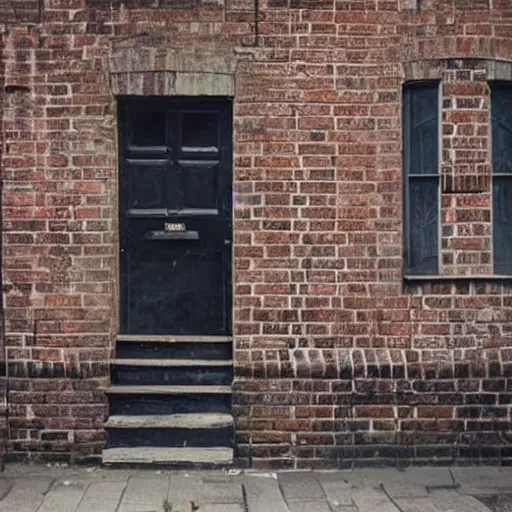 Prompt: Old brick house came alive and angrily walking around 1900 London, people are running away in panic