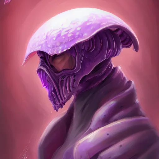 Prompt: portrait purple mind flayer, official fanart behance hd artstation by jesper ejsing