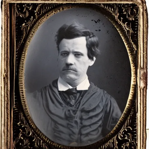 Image similar to old spirit photography, daguerreotype