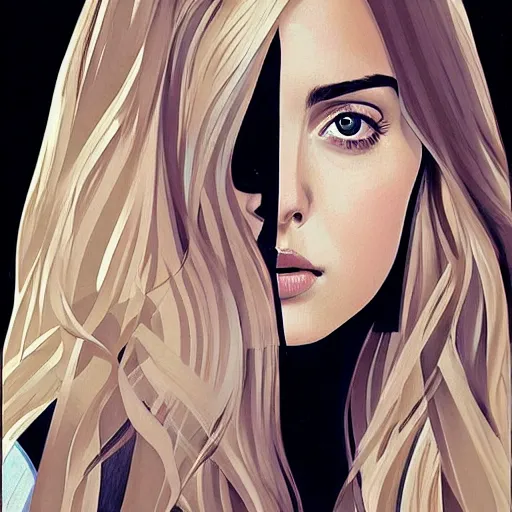 Image similar to artwork by Phil noto. Very very very beautiful Portrait of Ana de armas.