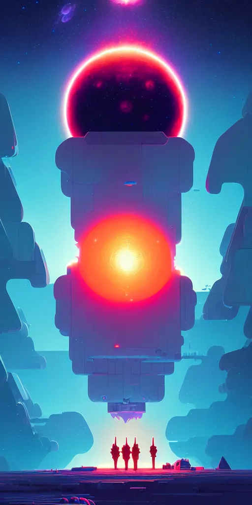 Image similar to robotic expedition to the death of a star by christopher balaskas and anton fadeev and dan mumford and beeple and norman rockwell, hyperrealistic, high detail, ultra detailed, space, nebula, sharp focus, astronomy, science, crisp edges