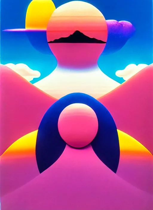 Image similar to fuji by shusei nagaoka, kaws, david rudnick, airbrush on canvas, pastell colours, cell shaded, 8 k