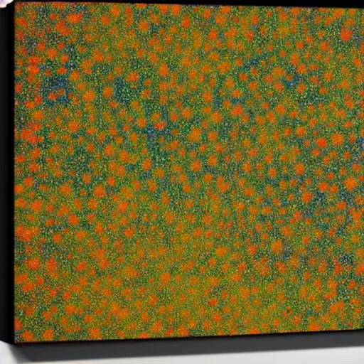 Image similar to cosmic microwave background, by George Seurat