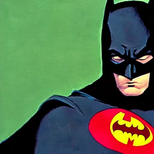 Image similar to batman detailed portrait by frank miller