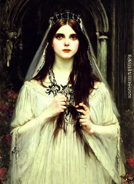 Image similar to ( gothic # ) princess portrait. by william henry hunt * *, highly detailded