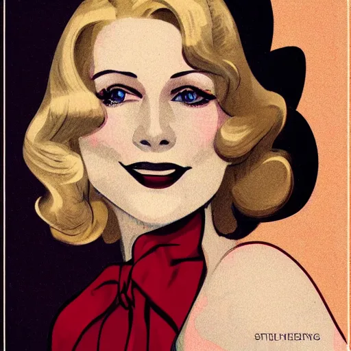 Image similar to smiling, happy, beautiful, intelligent, powerful, 1 9 2 0 s, blonde housewife, 2 8 years old, loving eyes, fully clothed, wise, beautiful, dramatic lighting, sharp focus, by stanley artgerm, dramatic lighting, trending on artstation, flat colour, geometric curves, gradient filter, art deco patterns