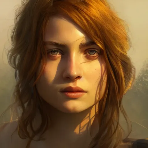 Image similar to Erwan portrait, golden hour, rim lighting, detailed matte painting, cinematic, Alan Lee, Artstation