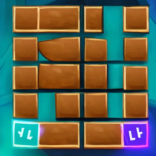 Image similar to stylized tic - tac - toe by riot games