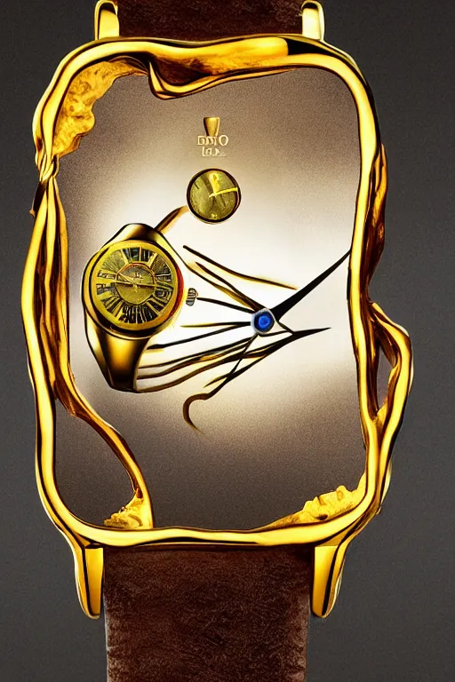 Image similar to salvador dali melted watch