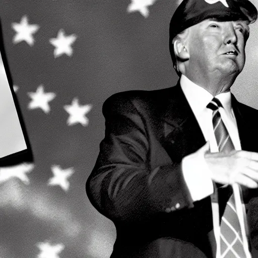 Image similar to donald trump as hitler, award winning photograph