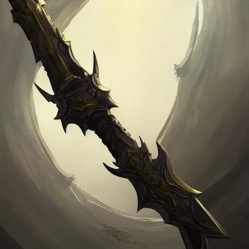 Image similar to yellow broad sword, war blade weapon, fantasy game weapon art by greg rutkowski, fantasy rpg style, league of legends style