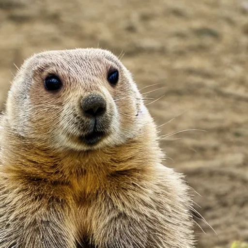 Prompt: a bear crossed with a prairie dog