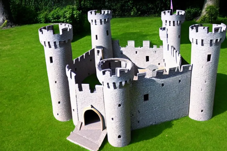 Image similar to a completed castle