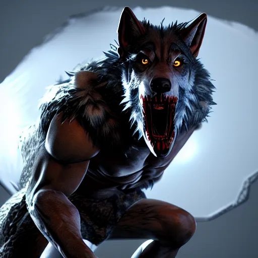 Image similar to werewolf from van helsing unreal engine hyperreallistic render 8k character concept art masterpiece