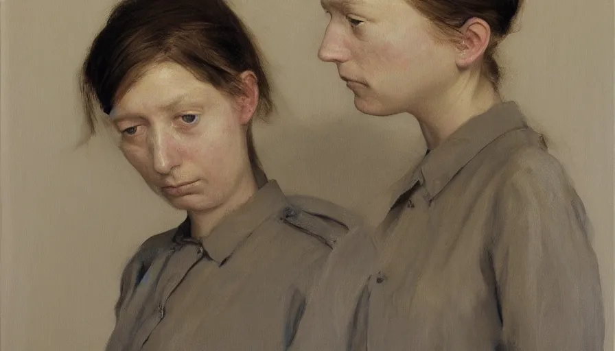 Prompt: painting by borremans, mariacarla boscono, detailed, stunning