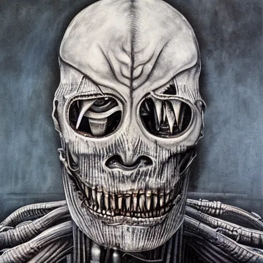 Image similar to an afrikaans oom by hr giger