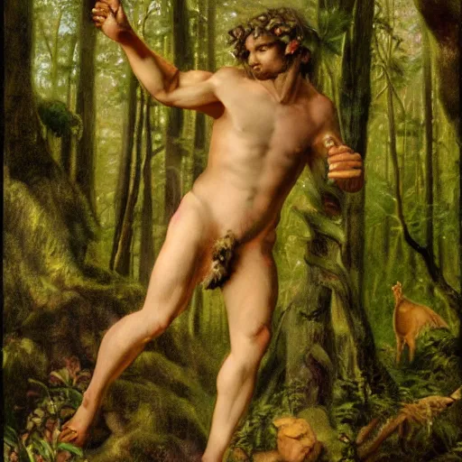 Image similar to satyr in forest