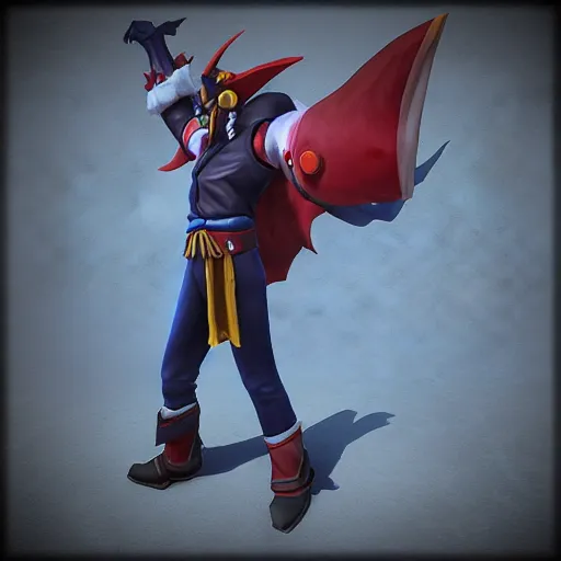 Prompt: Communist Draven, League of Legends, 3D Render, HD