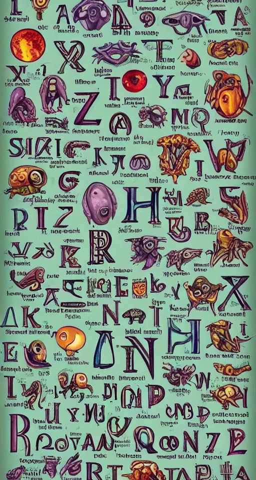 Image similar to high quality image of alien alphabet