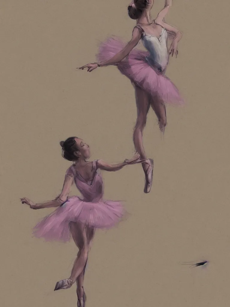 Image similar to ballerina by disney concept artists, blunt borders, rule of thirds