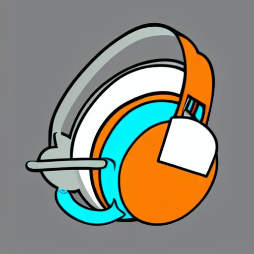 Image similar to svg sticker, centered, round-cropped, white-space-surrounding, Dragon listening to headphones, flat colors, vector art