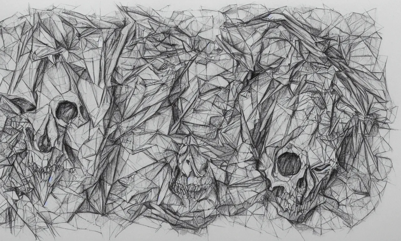 Prompt: very precise blueprint of deceives death. black pencil annotated sketch